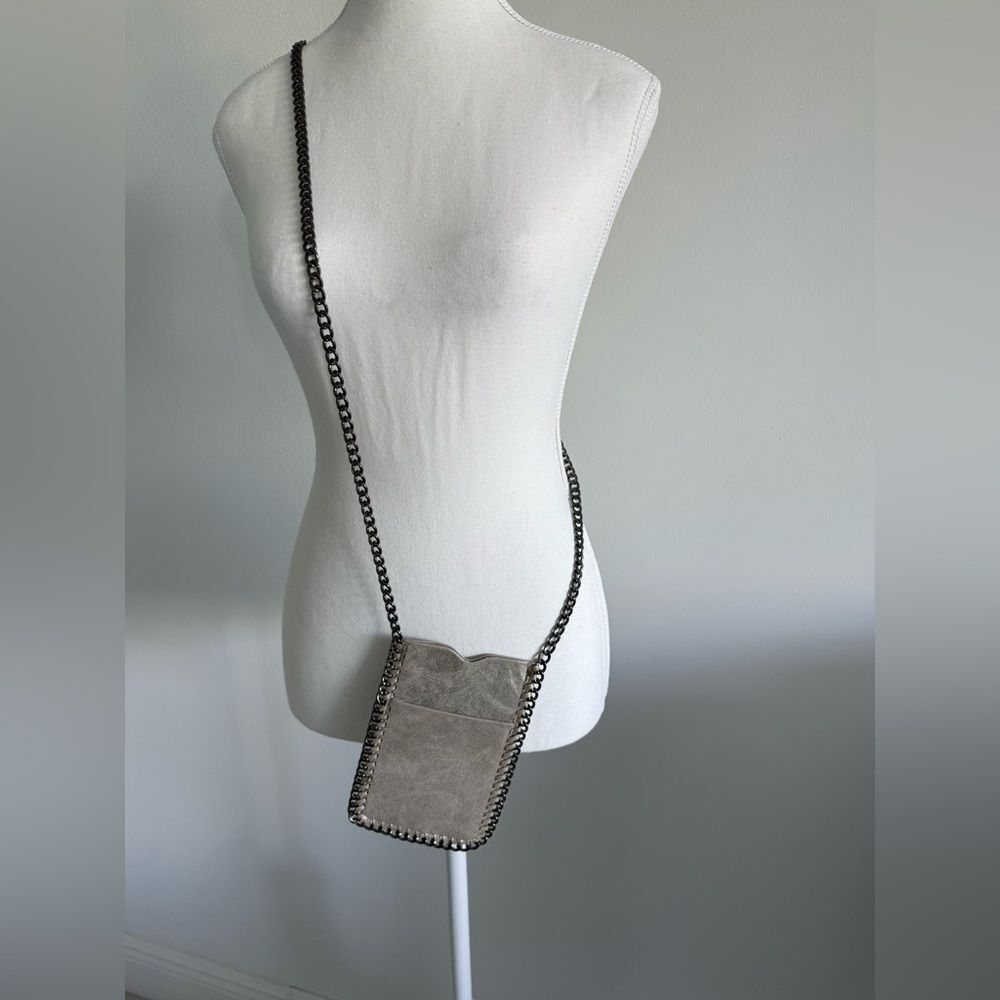 Small Silver cross shoulder mini purse  chain strap